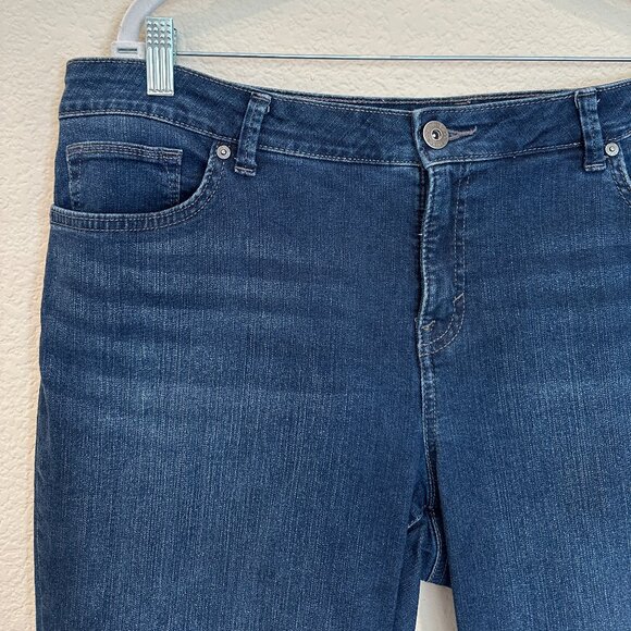 Style & Co Curvy Boot Leg Blue Jeans 16S - Picture 2 of 6